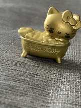 Hello Kitty PVC Gold Bath Version Figurine Mini Mascot Figure - £26.18 GBP