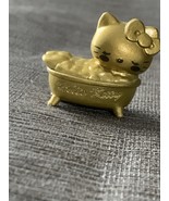 Hello Kitty PVC Gold Bath Version Figurine Mini Mascot Figure - $389.07 MXN
