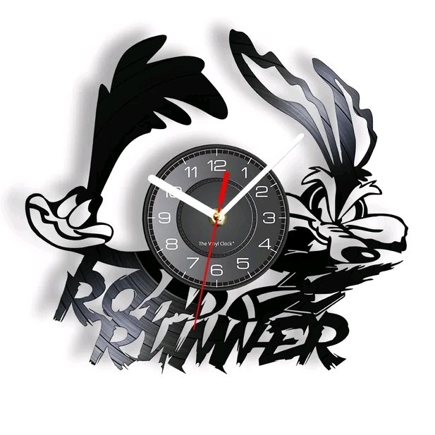 Vinyl Wall Clock Speedy Road Runner Great Gift Idea - $38.99+