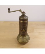 Vtg Arifoglu Brass Coffee &amp; Spice Manual Grinder Hand Mill Ottoman Style - $29.69