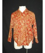 Vintage Ralph Lauren Long Sleeve Shirt Size 8 Paisley Free Shipping - £45.54 GBP