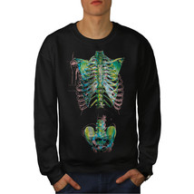 Wellcoda Rib Cage Skeleton Festival Mens Sweatshirt - $33.82+