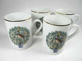 Avon Partridge In a Pear Tree 12 Days of Christmas Mugs Bundle of 4 - £7.98 GBP