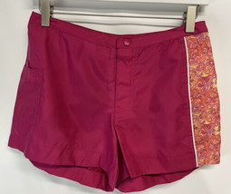 Old Navy Women&#39;s Pink Surfer Shorts Bathing Suit Bottoms SZ 4 - £15.90 GBP