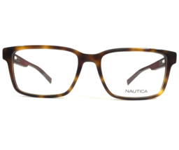 Nautica Eyeglasses Frames N8156 260 Brown Red Tortoise Square Full Rim 5... - $60.56