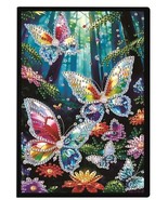 Butterfly Diamond Art Painting Notebook Journal Diamond Jewel Art COMPLETED - $20.20 CAD