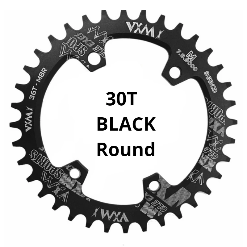 VXM Round Oval 96BCD Chainring MTB Mountain BCD 96 bike 30T 32T 34T 36T ... - £89.91 GBP
