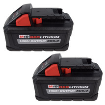 Milwaukee 48-11-1865 M18 RedLithium High Output XC6.0 Battery Pack - Two Pack - £209.16 GBP