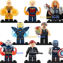 8pcs/set Avengers Endgame Tony Stark Pepper Thor Captain America Minifigure - £13.42 GBP