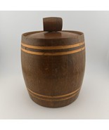 Vintage Oak Wood Tea Barrel - $38.36 CAD