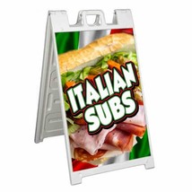 Italian Subs Signicade 24x36 Aframe Sidewalk Sign Banner Decal Sandwhiches - £38.04 GBP+