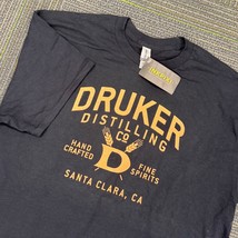 Druker Distilling Co. Santa Clara CA Black Gildan T-Shirt Men&#39;s XL - $29.99