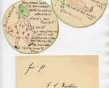 2 Hand Drawn &amp; Written Holly Hobbie Round Poems in Holland America Envelope - £69.03 GBP