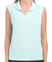 Nwt Ladies Stella Parker Mint Green Sleeveless Mock Golf Shirt M L Xl Upf 50 - £24.35 GBP