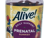 Nature&#39;s Way Alive! Prenatal Gummy Multi w/ Plant DHA 90 gummies 7/2024 ... - £11.12 GBP