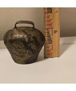 Antique Russian Bell Sound Cow Animals Brass Shepherd 1900s 2.75&quot; X 1.75&quot; - $1,169.47 MXN