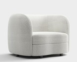 Furniture of America Nimiane Modern Boucle Curved Arms and Wooden Legs, ... - $1,259.99