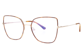 Tom Ford 5630-B 053 Havana Rose Gold Womens Eyeglasses 56-19-140 Blue Bl... - $119.00