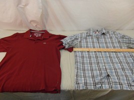 Adult Men&#39;s Ecko Unltd. Maroon Polo XL Shirt &amp; Union Bay Plaid XL Shirt 32132 - £11.85 GBP