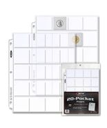 25 packs of 20 (500) BCW Card, Coin Or Slide 20-Pocket TopLoad Pro Binde... - $191.09