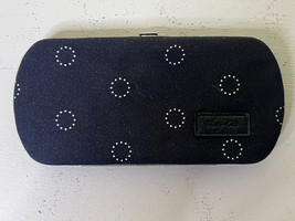 Retired Thirty-One Wallet Black White Padded Hard Case Clutch Snap Close Mint!!! - £10.36 GBP