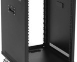 NavePoint 15U Portable Server Rack with Casters - 15U Network Rack Open ... - $481.99