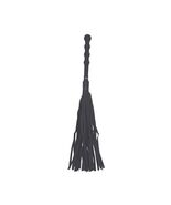 Travel-Sized Black Chap Hide Flogger - Soft Leather  - $30.00