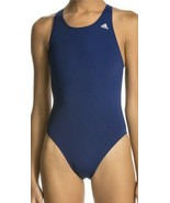 NWT $70 Adidas women swimwear swimming suit AWX8611 1pc Navy Vortex Back... - $405.65 MXN
