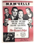 1947 Mam&#39;selle Sheet Music from Movie The Razor&#39;s Edge Tyrone Power Gene... - £4.50 GBP