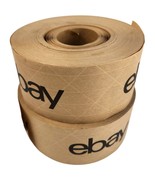 Ebay Branded Tape 2 Rolls Shipping WATER TAPE – Brown W/ Black Logo 2.75... - £16.32 GBP