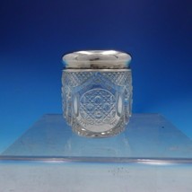 Estate Period Sheffield John Round and Son Silver Glass Dresser Jar (#4090) - £69.00 GBP