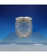 Estate Period Sheffield John Round and Son Silver Glass Dresser Jar (#4090) - $1,677.57 MXN