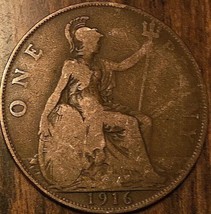 1916 Uk Great Britain One Penny - £1.54 GBP