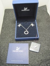 Swarovski 884629 Hugs &amp; Kisses X&#39;s &amp; O&#39;s Clear Crystal Pave Pendant Necklace 619 - £35.80 GBP