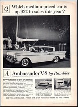 1959 Rambler Ambassador &quot;B&quot; PRINT AD BX3 - $122.73 MXN
