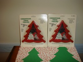 The New Berlin Co 2 Small Red Christmas Tree Frames - £11.76 GBP