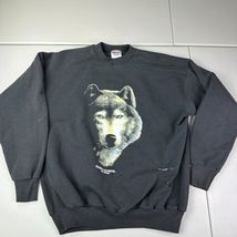 Vintage Sam&#39;s Town Las Vegas Wolf Black Sweater Men Size Large L - $22.80