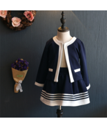 New 2pc Kids Girls Fashion Dress Long Sleeve Coat+Skirt Kids Casual Clot... - $21.93 CAD