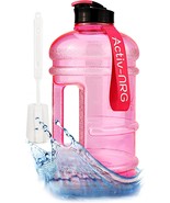  Half Gallon Water Bottle XL Jug BPA Free Flip Cap Perfect for Gym Spor - £27.59 GBP