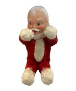 1953 Vintage Knickerbocker Rubber Face Baby Santa Plush Xmas Christmas Toy - £35.99 GBP