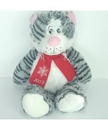 2013 Petsmart Collectable Plush Stuffed Animal Squeaker Toy Lucky Gray W... - £15.06 GBP