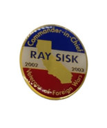 Veterans of Foreign Wars Commander Ray Fisk Lapel Hat Pin 2002 VFW Colle... - £5.30 GBP
