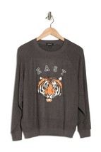 Wildfox Sommers Easy Tiger Pullover Sweatshirt Asphalt ( S ) - $118.77