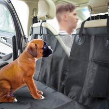 JabsPaws Hammock Mesh Window Dog Car Seat Cover+Seatbelt&amp;Bag FIts Cars,Van,Truck - £22.73 GBP