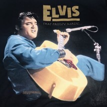 Vintage 1995 Elvis Presley Magic Black T Shirt 90s Single Stitch Mens Large - £31.57 GBP