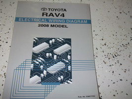 2008 Toyota RAV4 Rav 4 Électrique Diagramme Câblage Service Atelier Réparation - £55.14 GBP
