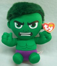 Ty Beanie Baby Marvel Avengers Incredible Hulk 6&quot; Plush Stuffed Animal Toy New - £14.61 GBP