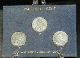 1943 Steel Cent War Time Emergency Issue AA20-7241 Vintage - £39.87 GBP