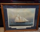 Tim Thompson -  Yachts of the America&#39;s Cup The Schooner - Framed Print - $109.00