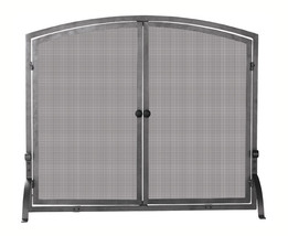 Single Panel Olde World Iron Screen With Doors - Medium - $254.21